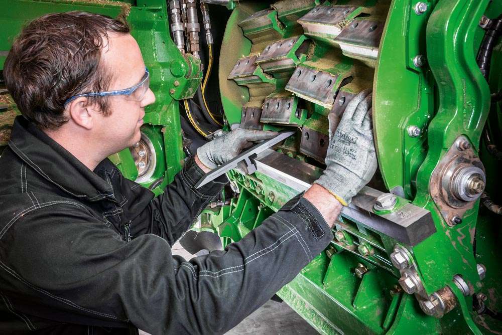 Stotz Mechanic Working on machine